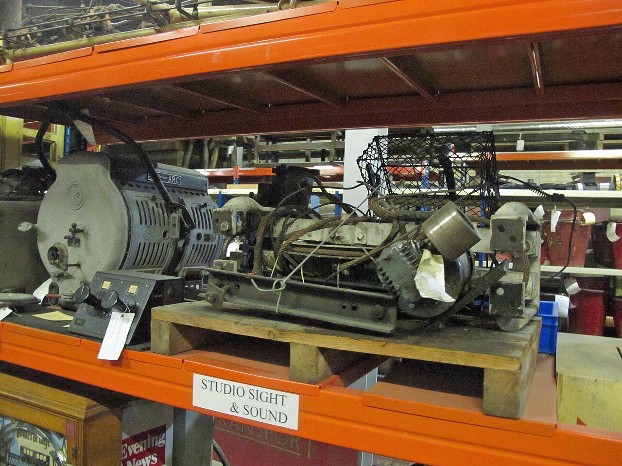 Lighting equipment from Gainsborough film studios.