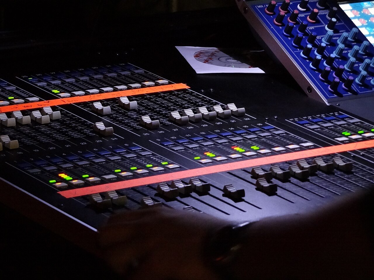 Digital mixing console for live sound.