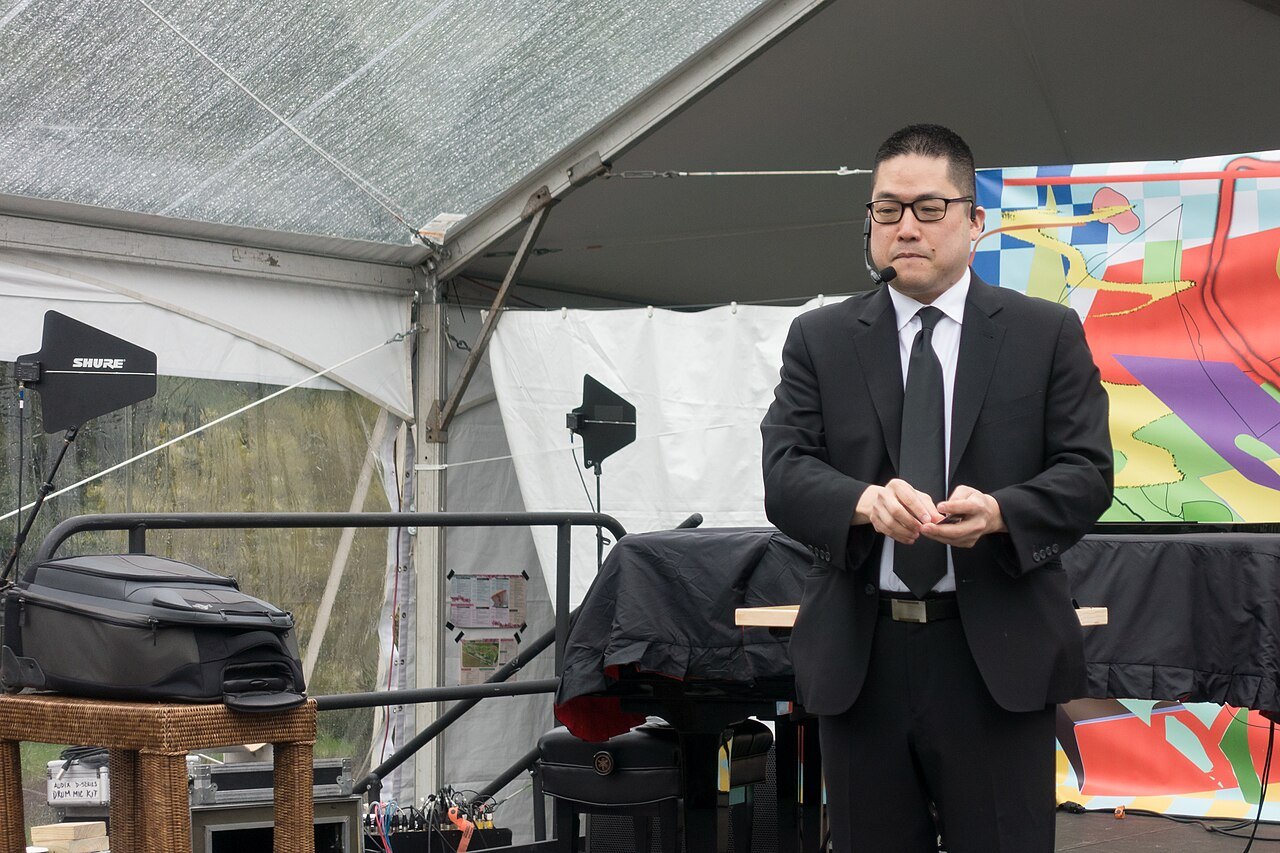 Magician Rich Kameda during a performance.